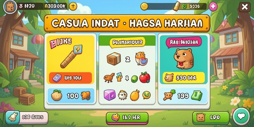 Tampilan menu utama yang sederhana dan intuitif.
