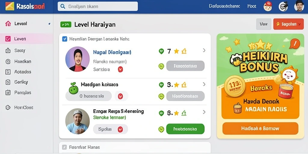 Tampilan antarmuka yang user-friendly.